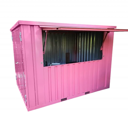Zusammenklappbarer Stangenbehälter 3 x 2 m - Rosa RAL 3014