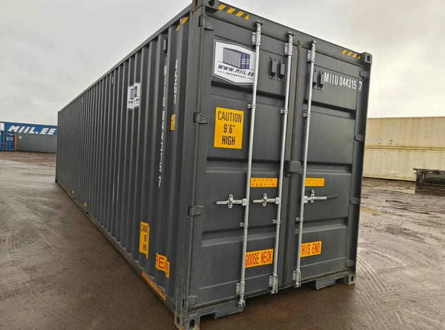 40-Fuß-Seefrachtcontainer, neuwertig, mit Seitentüren
