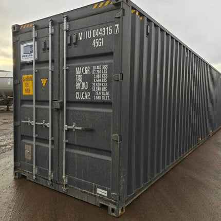 40-Fuß-Seefrachtcontainer, neuwertig, mit Seitentüren