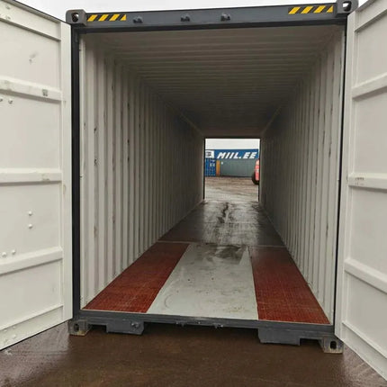 40-Fuß-Seefrachtcontainer, neuwertig, mit Seitentüren