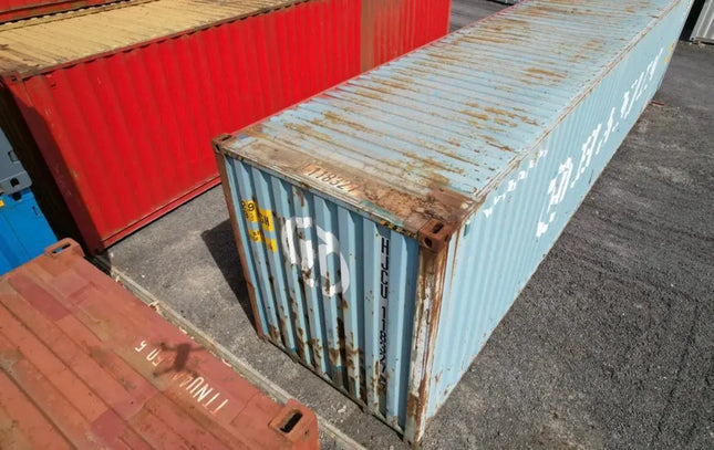 GEBRAUCHTER 40-FUSS-VERSANDCONTAINER