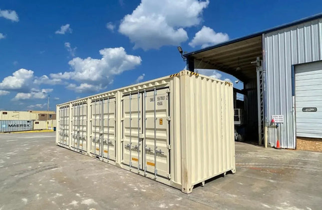 NEUER 40-FUSS-HOHER-CUBE-VERSANDCONTAINER MIT SEITENTÜREN