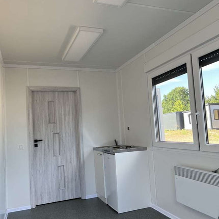 Containerbüro, Küche, Toilette und Dusche 6,00 x 2,43 m