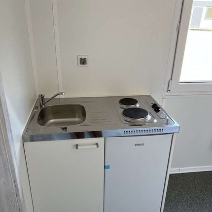 Containerbüro, Küche, Toilette und Dusche 6,00 x 2,43 m