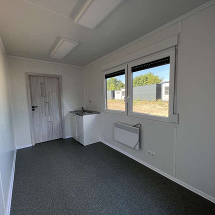 Containerbüro, Küche, Toilette und Dusche 6,00 x 2,43 m