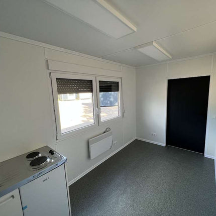 Containerbüro, Küche, Toilette und Dusche 6,00 x 2,43 m
