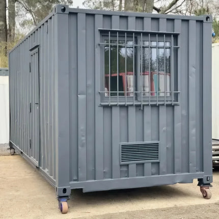 Einfacher Wohncontainer, Baubasis, Baubüros und Lagerraum