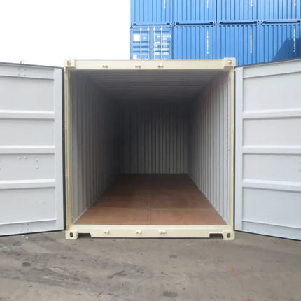 20-Fuß-Container, cremeweiß, Erstbenutzung (neu)