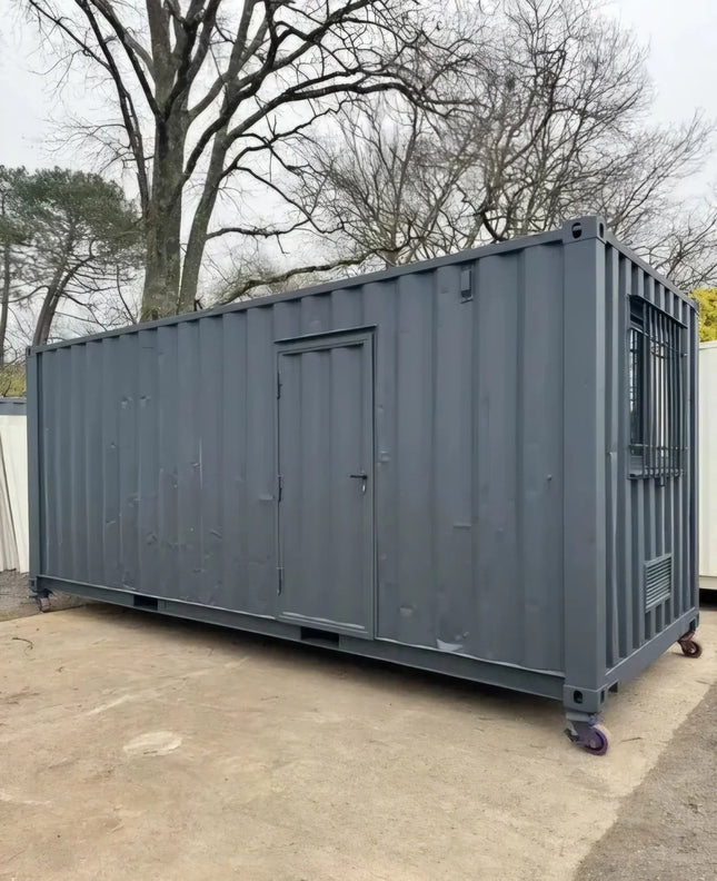 Einfacher Wohncontainer, Baubasis, Baubüros und Lagerraum
